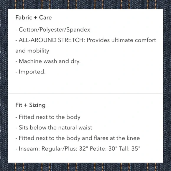 🔥 ATHLETA Skulptek Jeans 360*-Stretch for Ultimate Comfort SIZE 6  NWTS-$120 - Picture 8 of 8